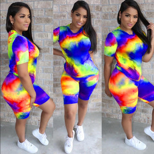 two piece tye dye set