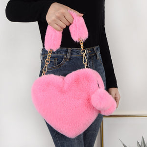 Fluffy Heart Bag