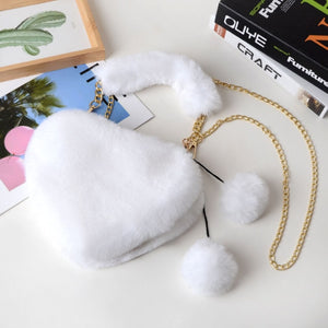 Fluffy Heart Bag