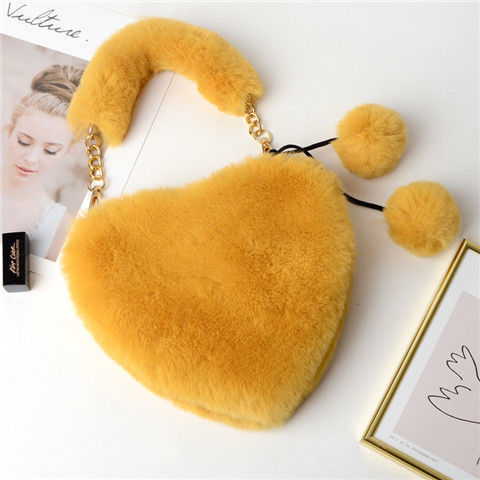 Fluffy Heart Bag