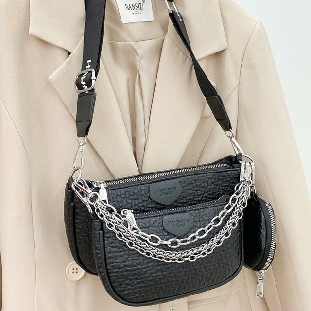 Designer 3-IN-1 Shoulder Bag