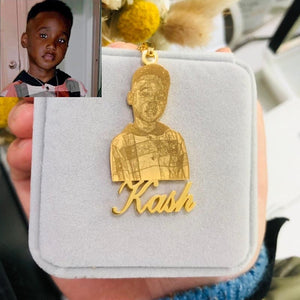 Gold Plated Name Pendent Necklace For Kids